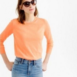 J.Crew Merino Wool Tippi Sweater in Bright Orange